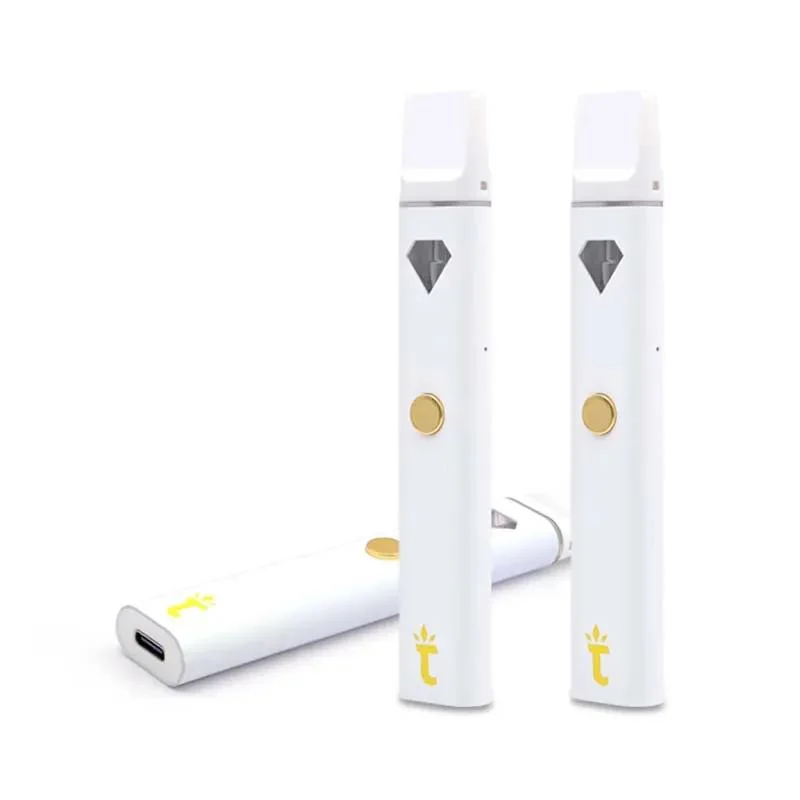 Disposable E-Cigarettes Vape Pen 320mAh Empty 2.0ml Rechargeable Prefilled Cart Thick Oil Packwoods X Torch Diamond Disposable Vape