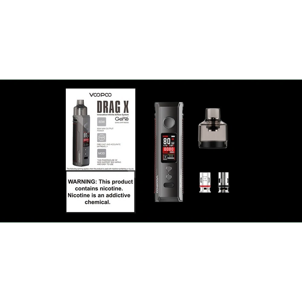 Voopoo Drag S Vs Voopoo Drag X Kit Vape E Cigarette Ready to Ship