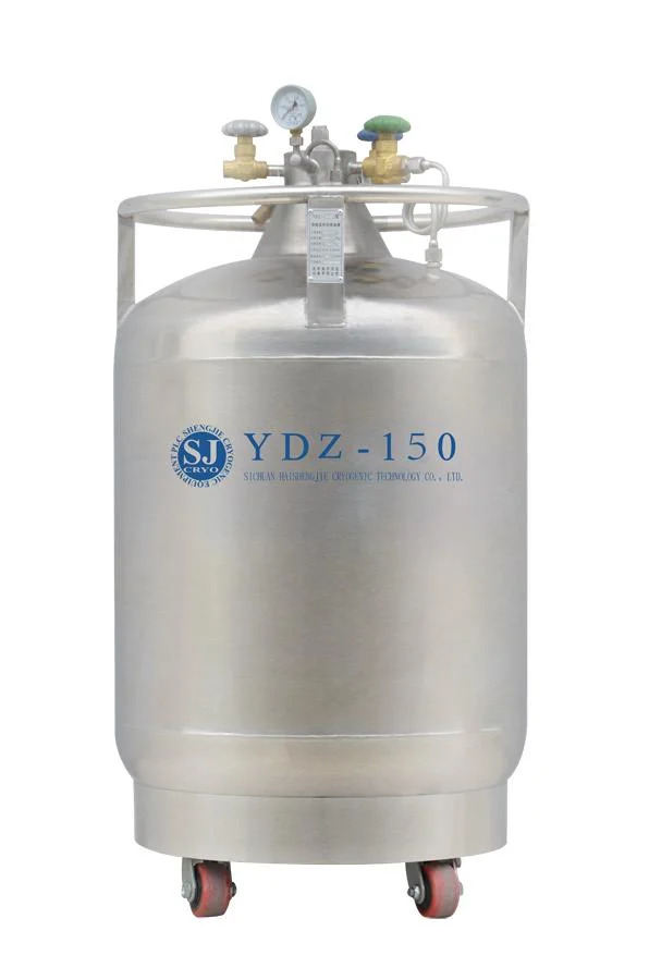 100 Liter Stainless Steel Liquid Nitrogen Dewar Tanks with Automatic Filling System