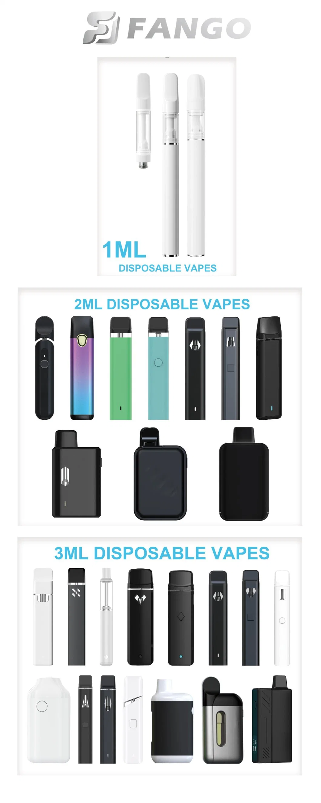 Free ODM/OEM 0.8-1-2-3-5-6-8ml Wholesale Disposable Empty Vape Pen E-Cigarette Atomizer Smoking Vaporizer