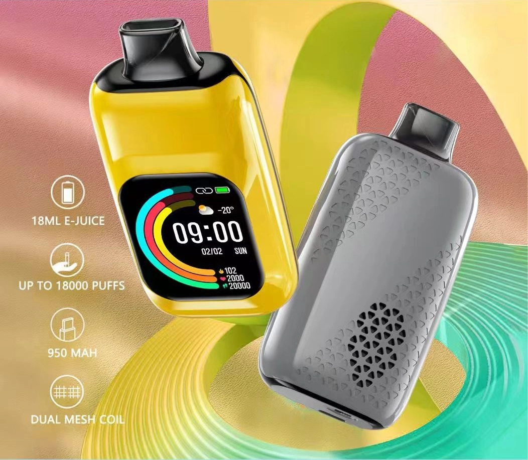 Bar Puff 18000 Puff Vape Disposable Vapes 750mAh Rechargeable Battery Dual Mesh Coil with LED Digital Screen Display OEM Smart Bluetooth Calling Screen Puff Bar