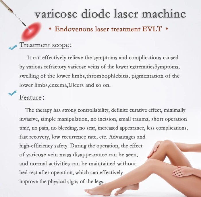 1470nm Fat Melting Laser Endolift Evlt for Varicose Vein Removal Machine