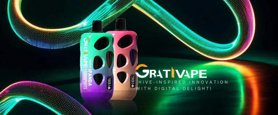 Grativape OEM/ODM Factory Price Hot Selling Stylish Wholesale Ipanda 15000 Puffs 0% 2% 3% 5% Electronic Cigarette Nicotine with Free Lanyard Disposable Vape