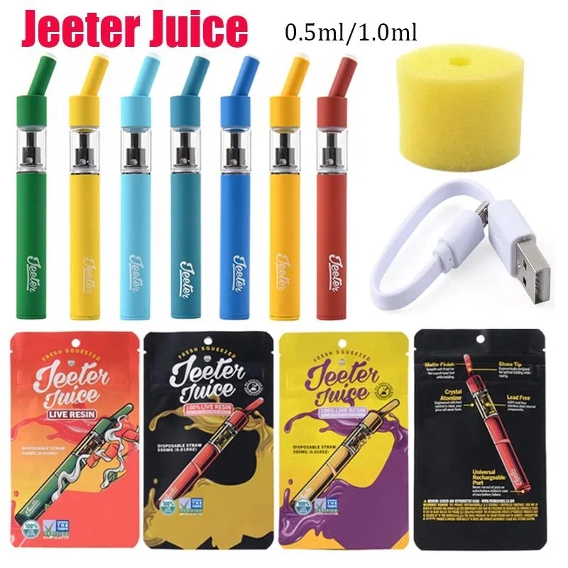 0.5ml 1ml Cartridge Coil 510 Jeet Juice Vape Pen Tops Full Ceramic Vape Cart with Vape Packaging in Stock