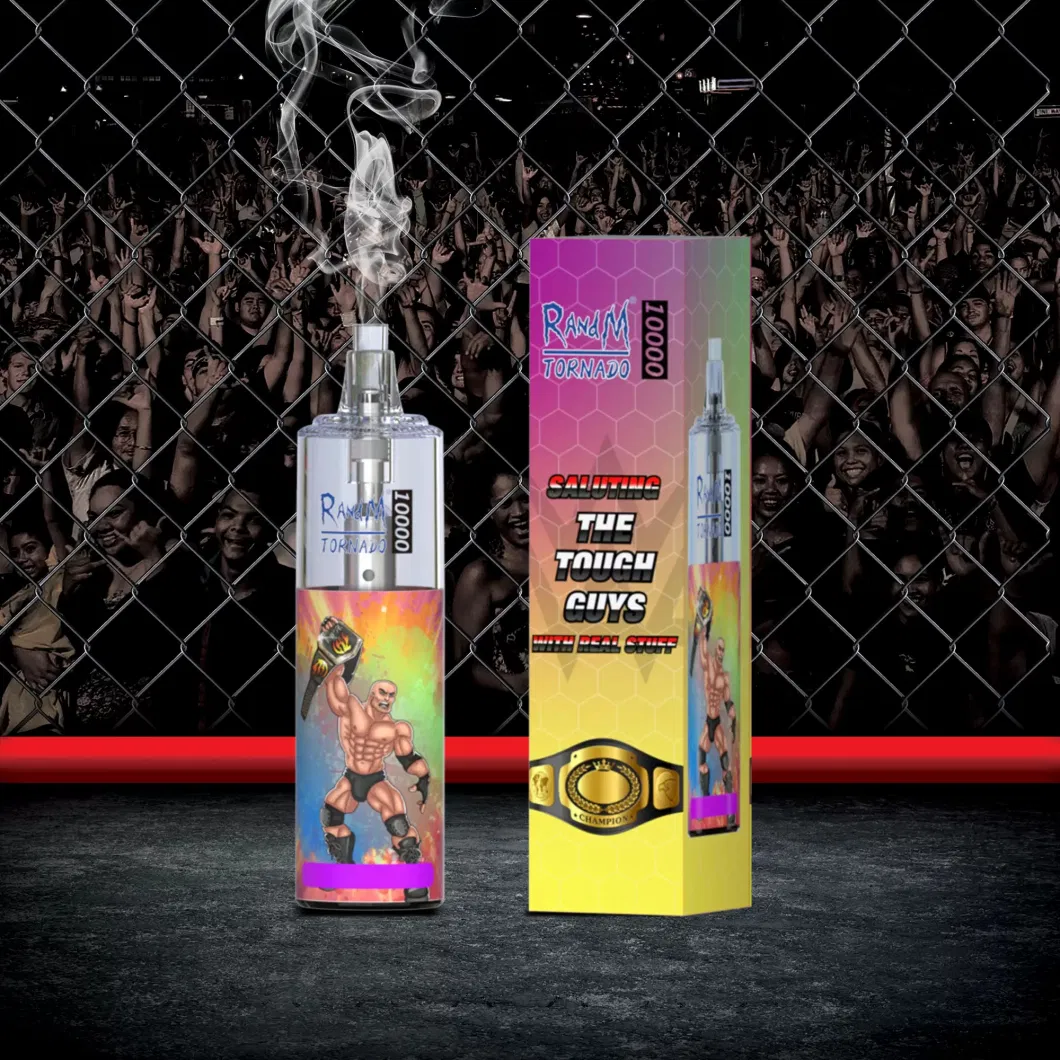 China Factory Randm Wholesale Vaper Vapsolo Tornado 10000 Puffs 10K Puff New Disposable Vape Refillable 20ml Juice OEM with Battery Power Indicat Vape Pen