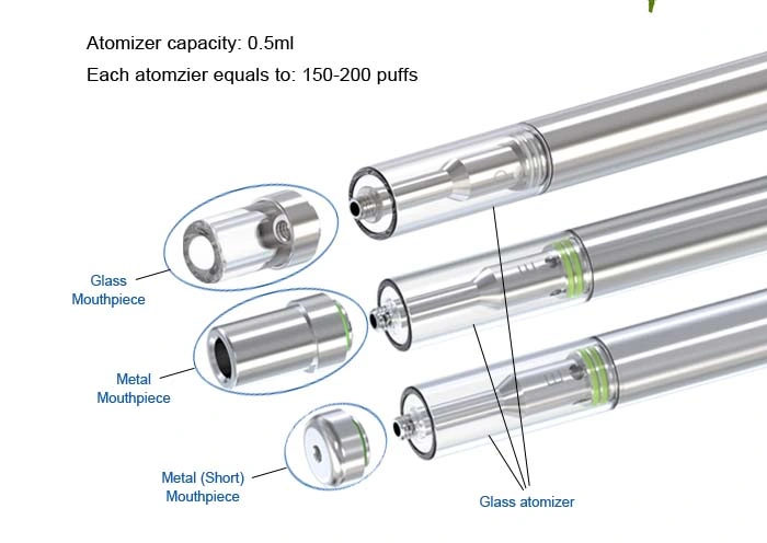 UK USA Hot Selling Private Label Glass Vaporizer Distillate OEM Cartridge Empty Ceramic Coil Refillable Pod Open Pod System Disposable Vape Pen