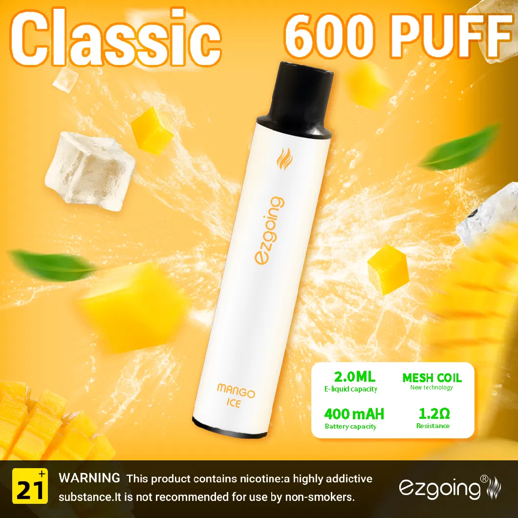 San Vape Spain UK Best Vape 600 Puffs Disposable Wholesale 2ml E-Liquid