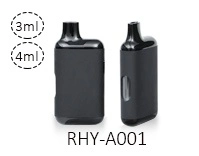 Rhy D012 1ml Ceramic Coil for DAB Live Resin Empty Pod System Cigarette Rechargeable 400mAh Battery Disposable Vape Pen OEM Available