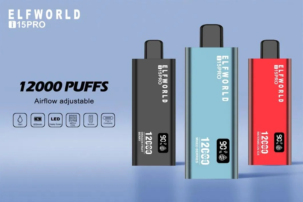 Elfworld I15 PRO 12000 Puff Zbood Germany Yocup Energy Life Pod Magic Ice Uni PRO Max + Bar Disposable Vape