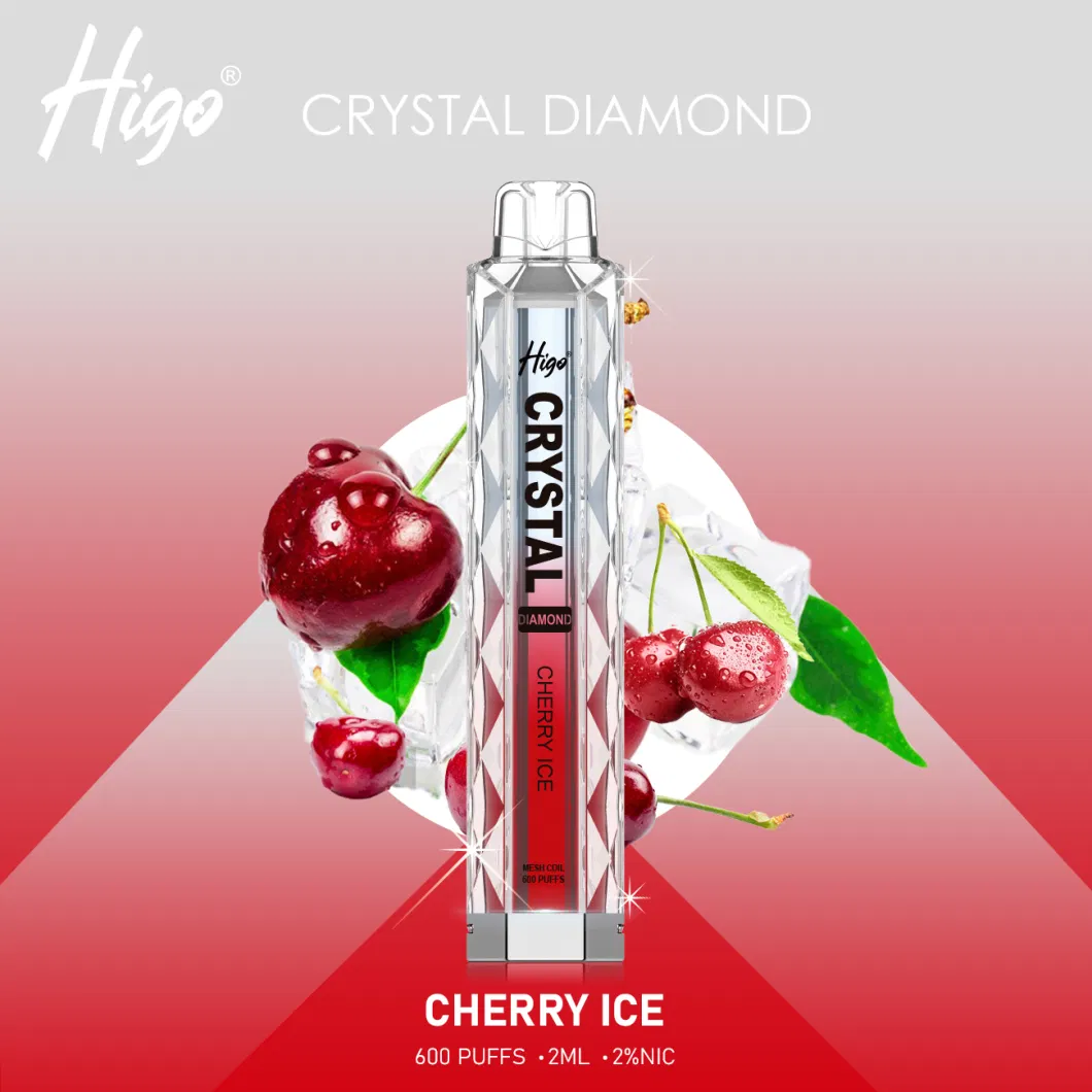 2023 UK Best Selling Cheape 2ml 600 Puffs Higo Crystal Diamond Disposable Vape Wholesale