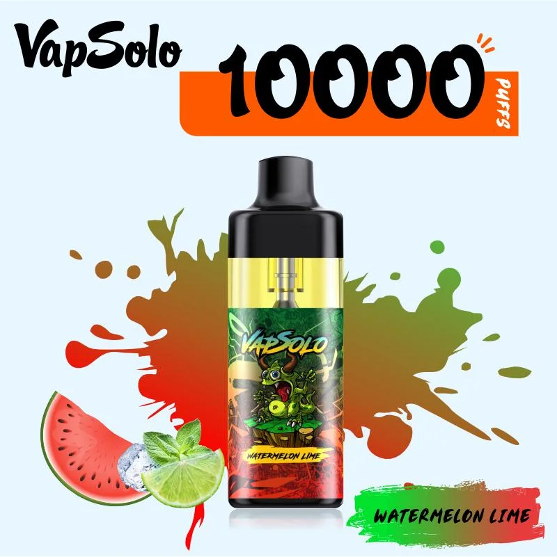 Wholesale Electronic Cigarette Vapsolo 10000 Disposable Vape Tornado Puff Free Vape Pen Starter Kit