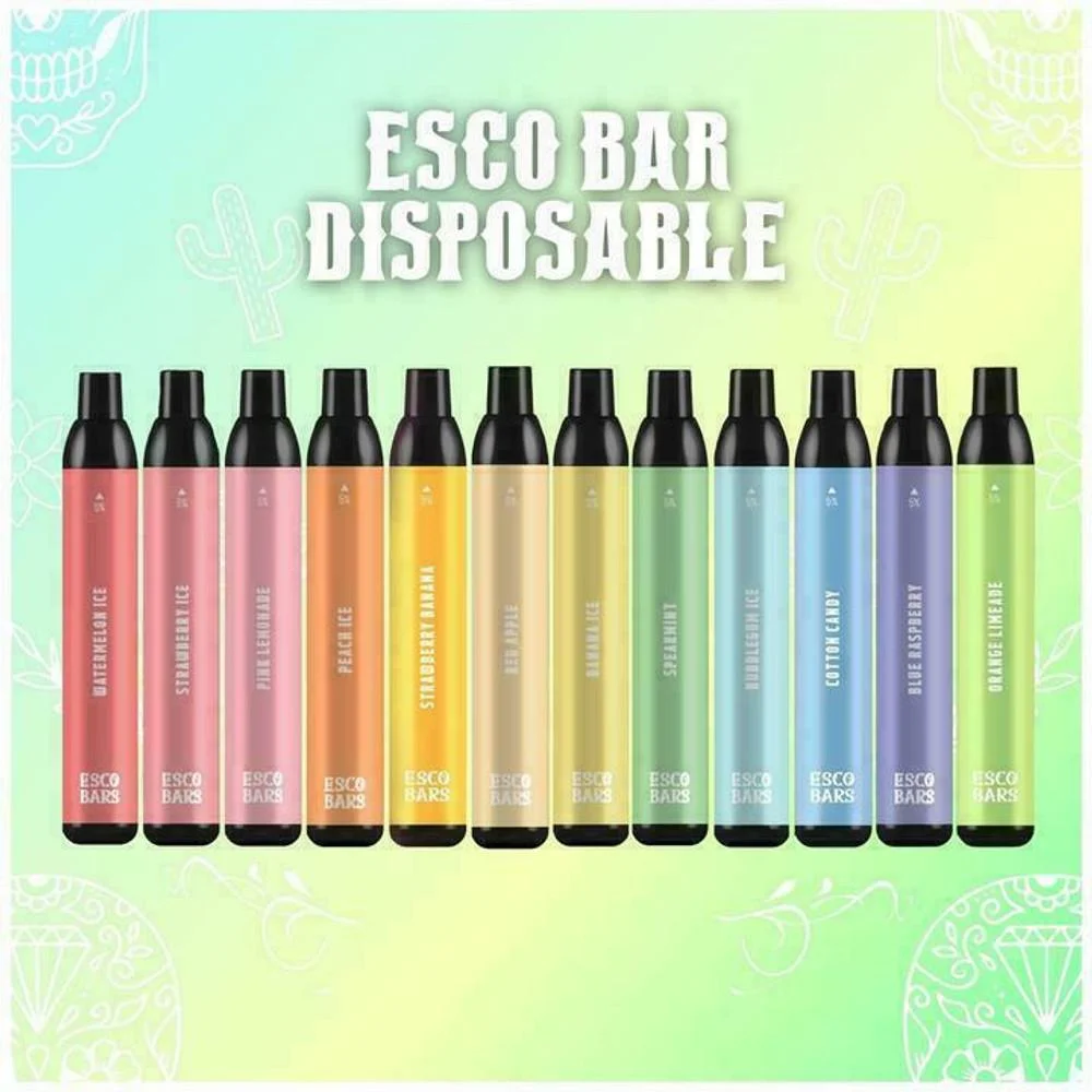 Great Disposable Vape USA Esco Bars 2500 Puffs Mesh Coil 1000mAh Battery Empty Vape Wholesale E Cigarette OEM Esco Bars 2500 Disposable Vape Pen Vapes