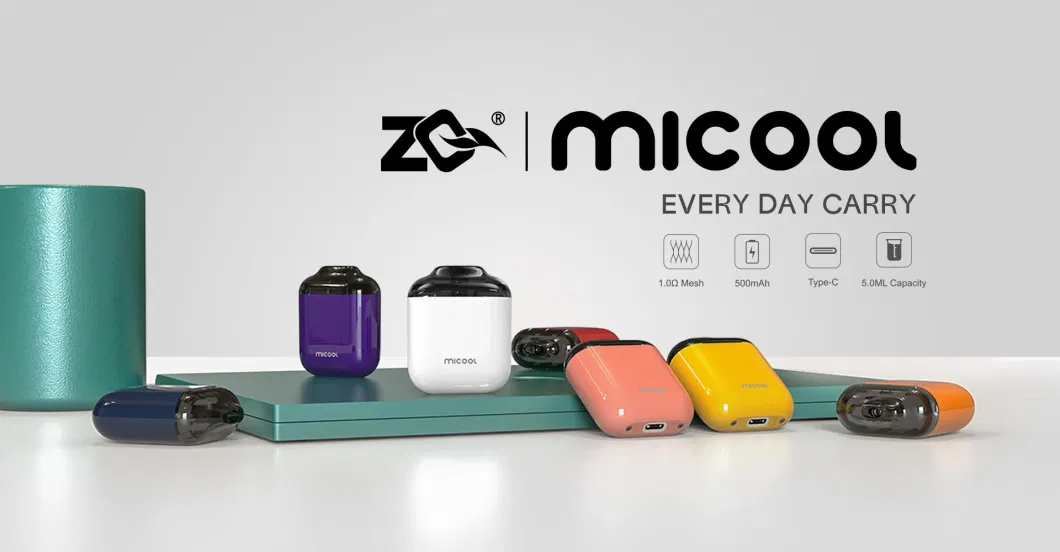 Zq Vapor New Micool Pod Kits E-Cigarette with EU Tpd Open Syste Vapes