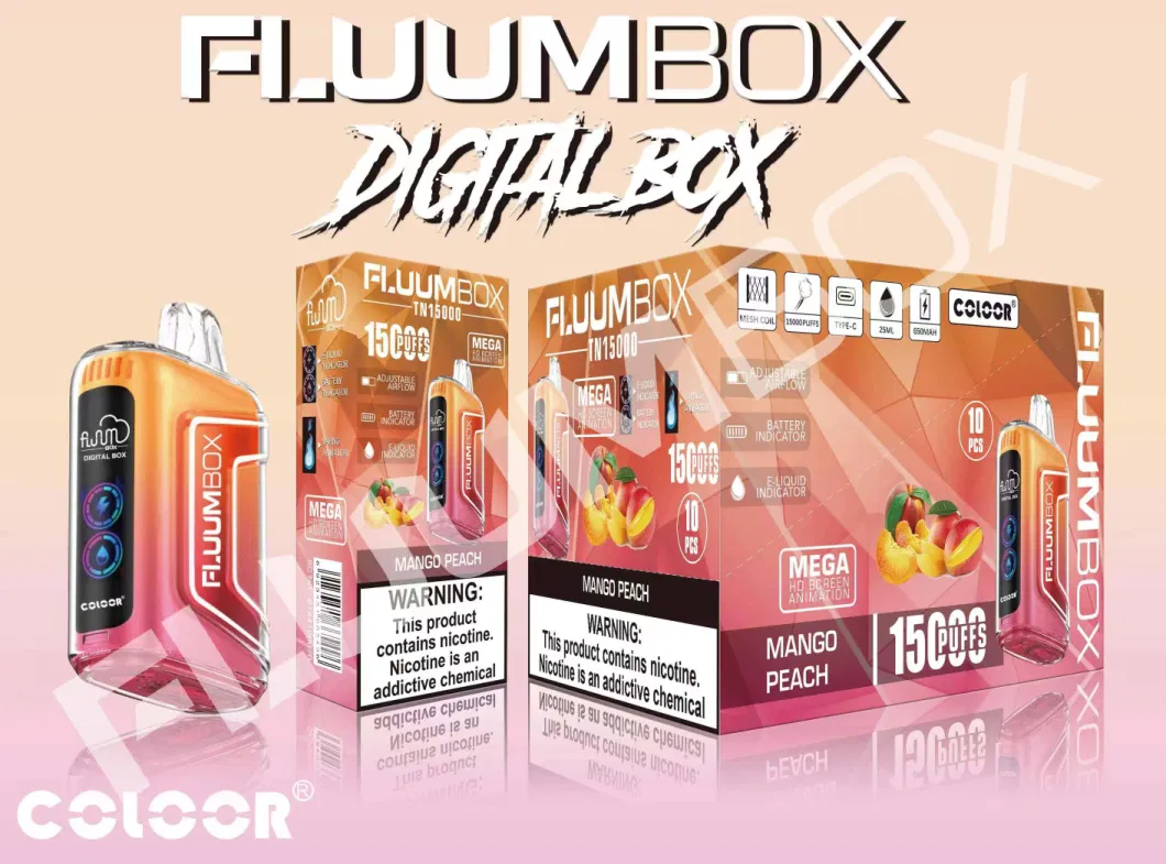 Original Fluum Vape Digital Box 15000orig Puffs Wholesale I Vape Factory Manufacturer Ecigarette R&M Fume Esco Bar Noms Ista 9000 12000 My Nex Disposa Pod Syste