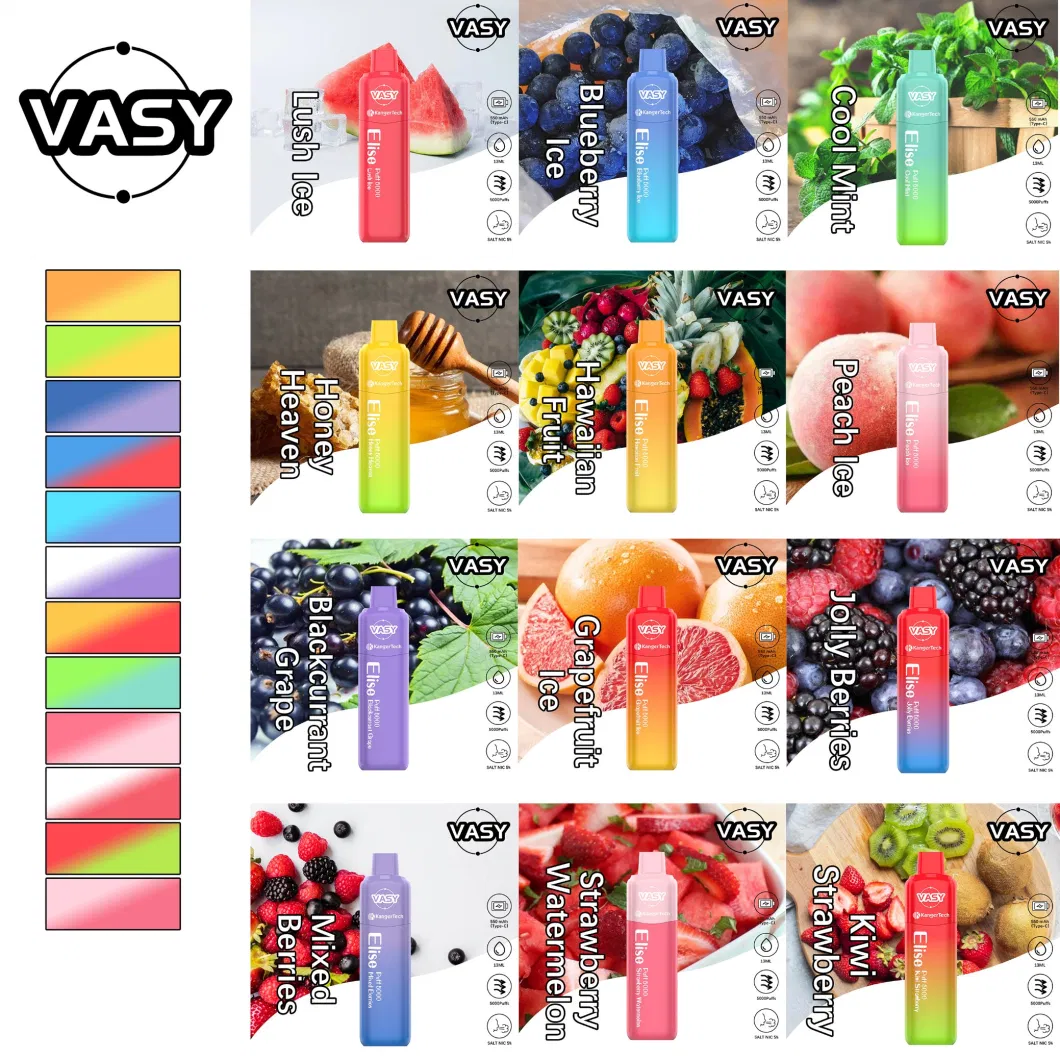 100% Original Vasy Elise Vape 5000 Puffs Co-Branding 