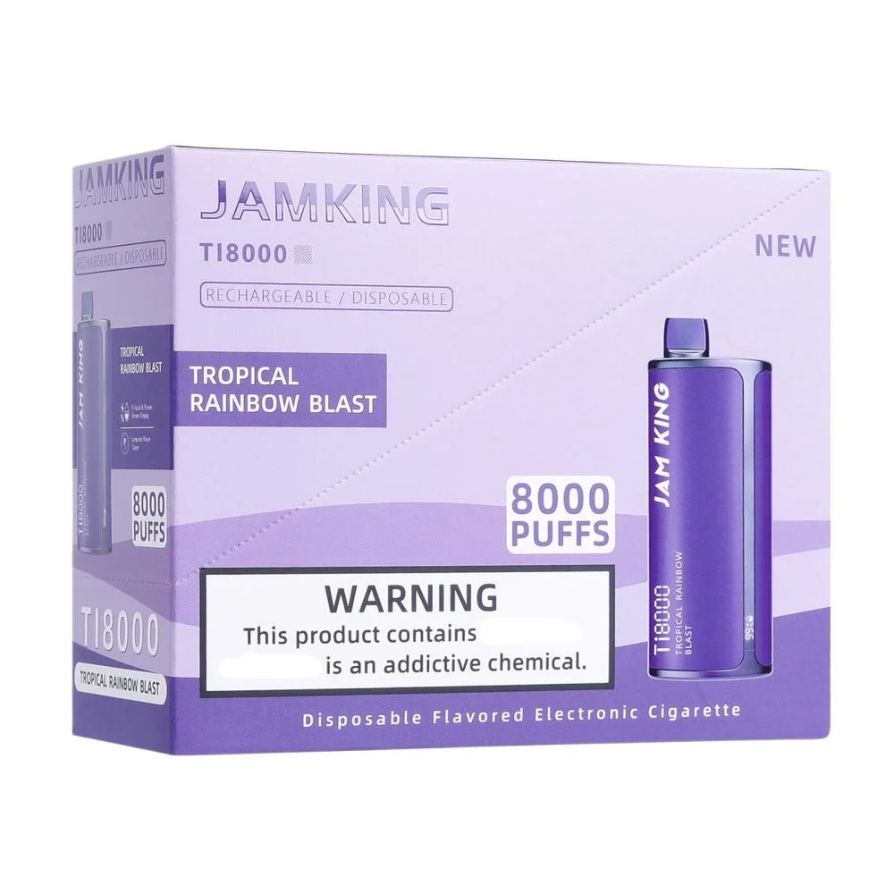 Jam King 8000 Puffs Disposable Pod Box Disposable Vape Pen OEM E-Cigarette Bar Disposable Vape Elf 8000 Bar