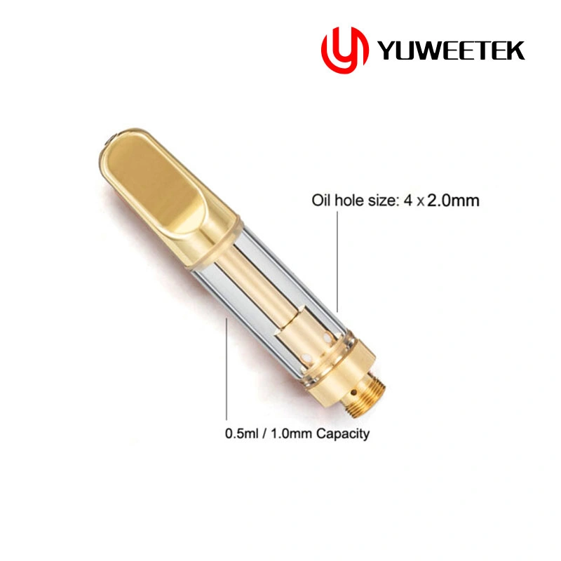 RW-C13 Gold Carts Cell Refillable Vapes Cartridges Wax 510 Vaporizer Cartridge 1ml 1gram 1g Vapes Empty