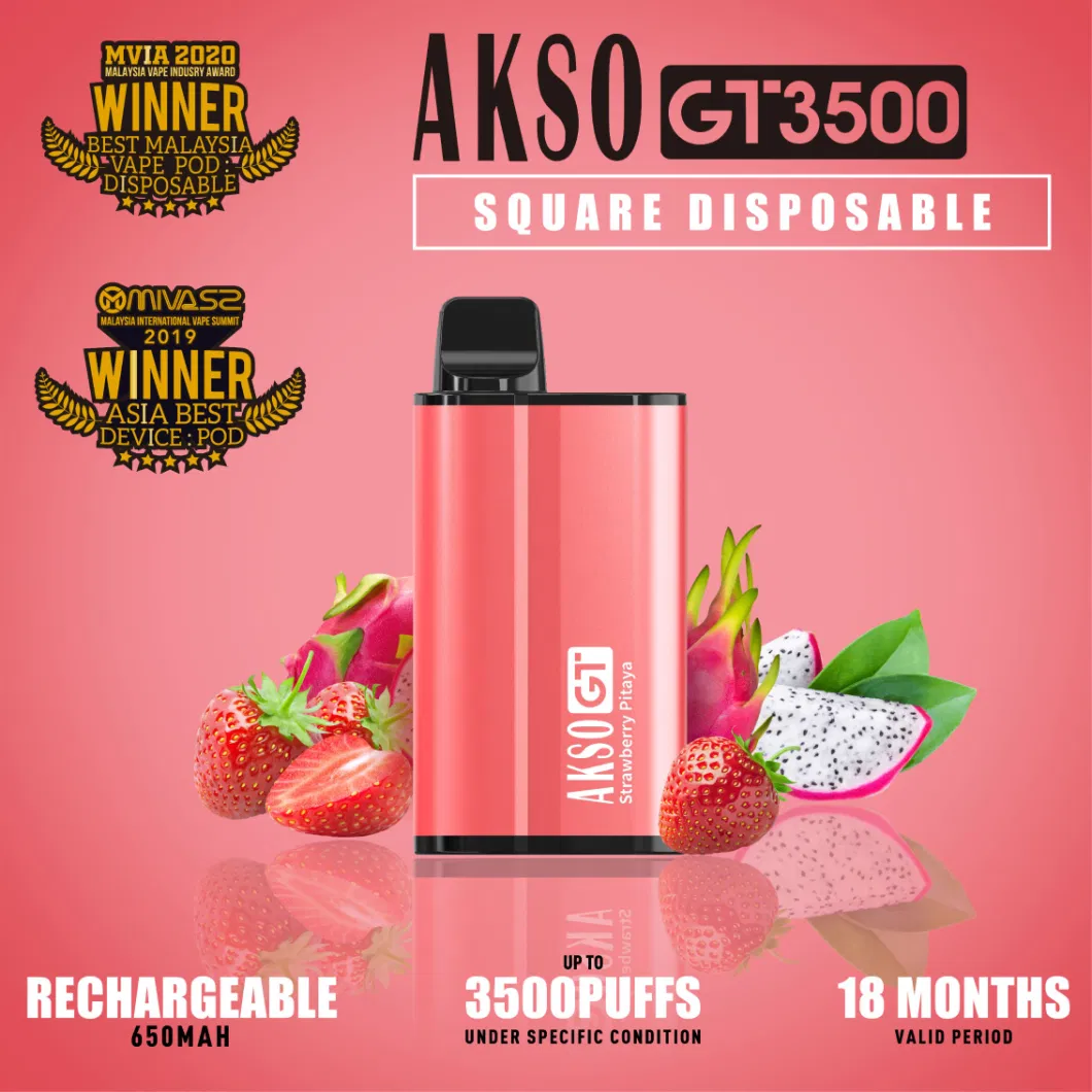 Factory Price Wholesale Disposable E Cigarette Akso Gt 3500 Puffs Rechargeable Electronic Cigarette with High Quality