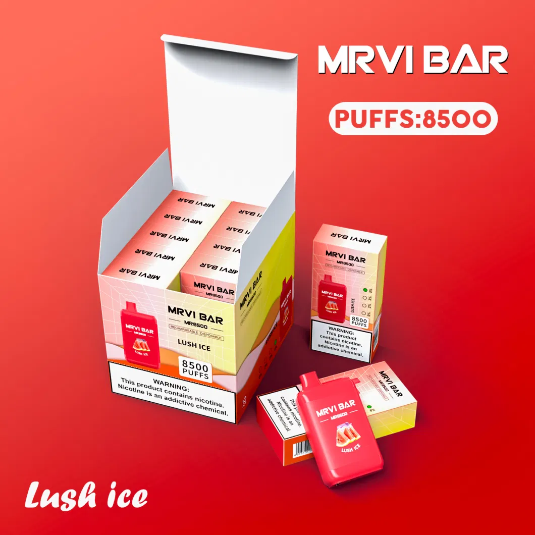 Wholesale 8000puffs Disposable Vape Pen Amazon Custom Vaporizer Pen Puff Distributors Bar Electric Hookah Vape Mrvi Vape Pen Mr8500 and Kk Energy