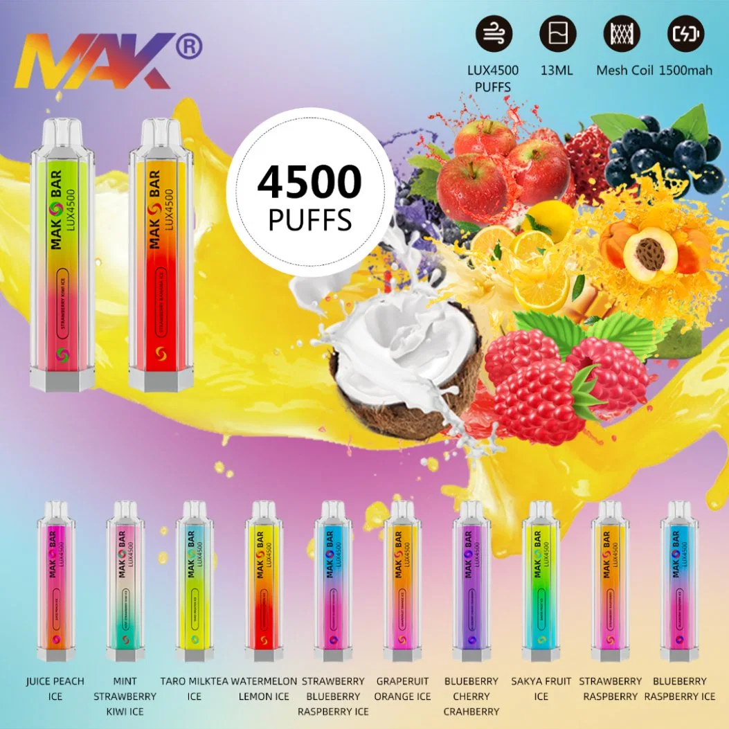 Amazon Hot Sales Refillable Shisha Ceramic Pod Disposable Electronic Flavours Rechargeable Hookah Vape Pen Packaging