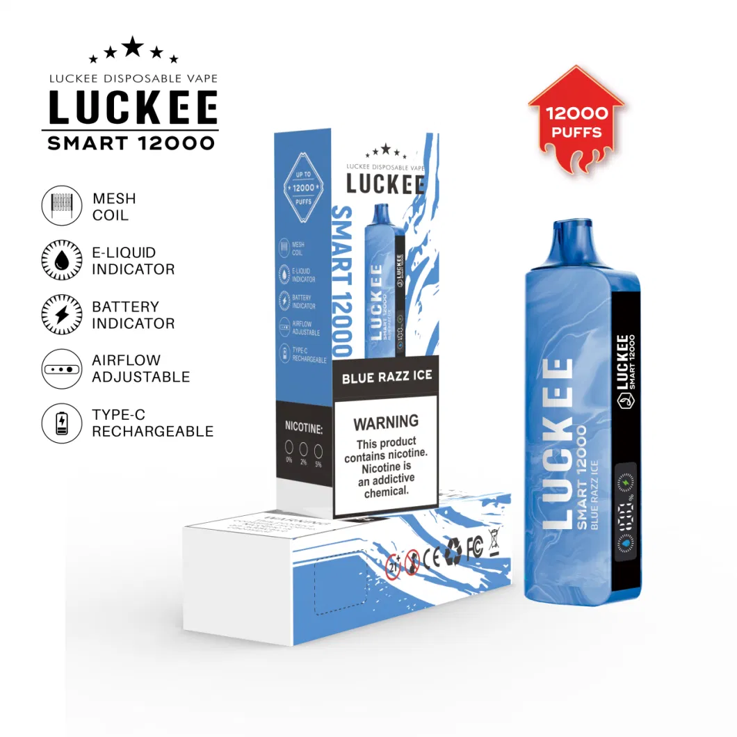 Luckee 12000 Puffs Bar 12K OEM/ODM Factory Wholesale Best Quality Disposable Vape Luckee Turbo 10000 Puffs Esco Bars 2500 Puffs Esco Bars Mega 5000 Puffs