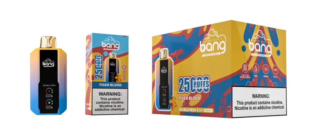 Disposable Pod Vaporizer Bang 25000 Puff Bar Distributors E-Cig Wholesale Disposable Vape Pen