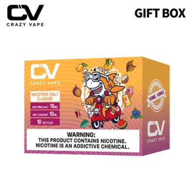 Crazy Vape Don Box Set de sal de la nicotina e-líquido, 7, 3, 18mg, 10ml, Fruit-Flavored Jugo de E-Comercio al por mayor, OEM y ODM disponibles