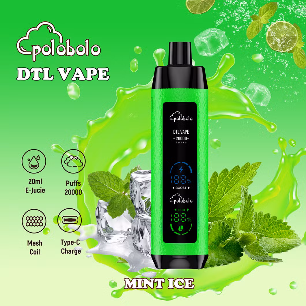 Superior Vaping Experience with Dual Mesh Coil, 20ml Capacity, and Comprehensive Flavor Customization Disposable Shisha Hookah Vape