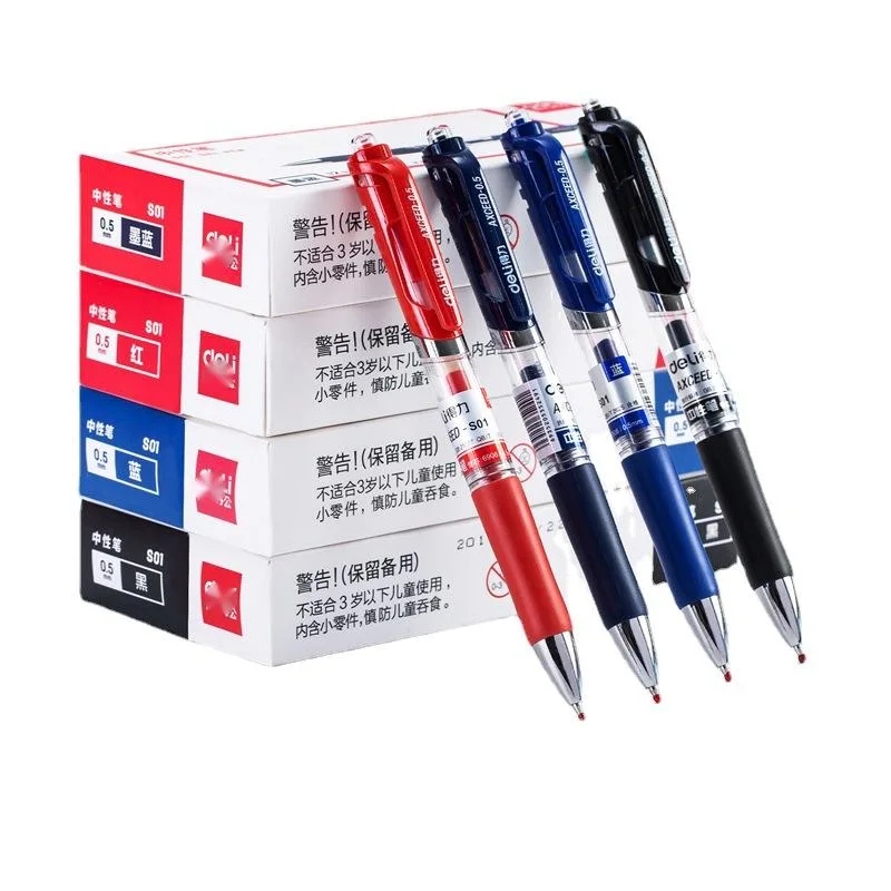 Neutral Pen Student Exam 0.5mm Bullet Black Office Stationery Gel Pen