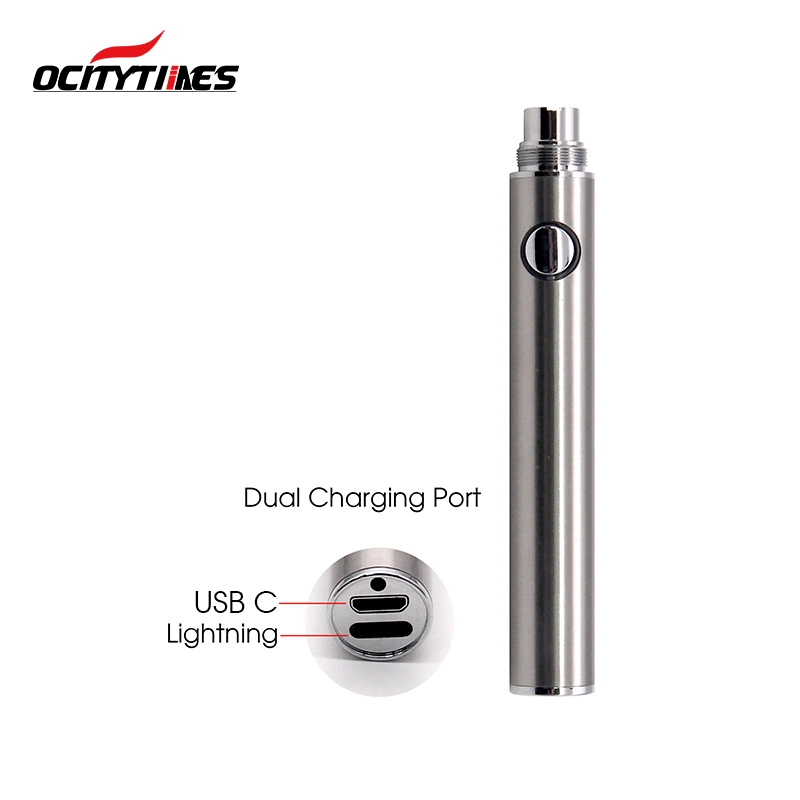 2.0V/4.2V Adjustable Voltage E Cigarette Vaporizer 650mAh Pen 510 Thread Cartridges Vape Battery