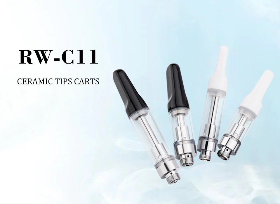 RW C11 Ceramic Coil 1ml Capacity Thick Oil Live Rosin Vape Cartridge E Cigarette Clearomizer Tank Atomizer Vape Carts