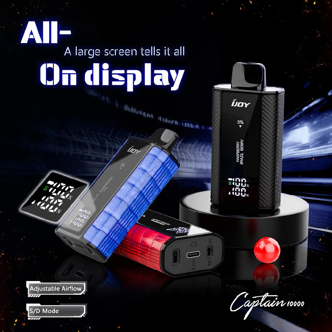 Wholesale Ijoy Captain 10000 15000 Puffs Electronic Cigarette Puffs Wape Vaporizer Hookah Vaper Vaping Randm Electronic Pods Free I Vape Pen Price Vapme