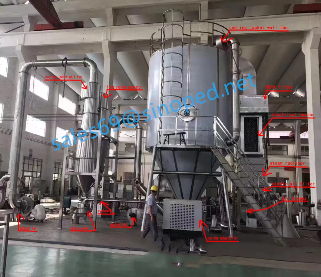 Detergent Powder Production Line Milk Powder Dry Herb Vaporizer Atomizer Spray Dryer