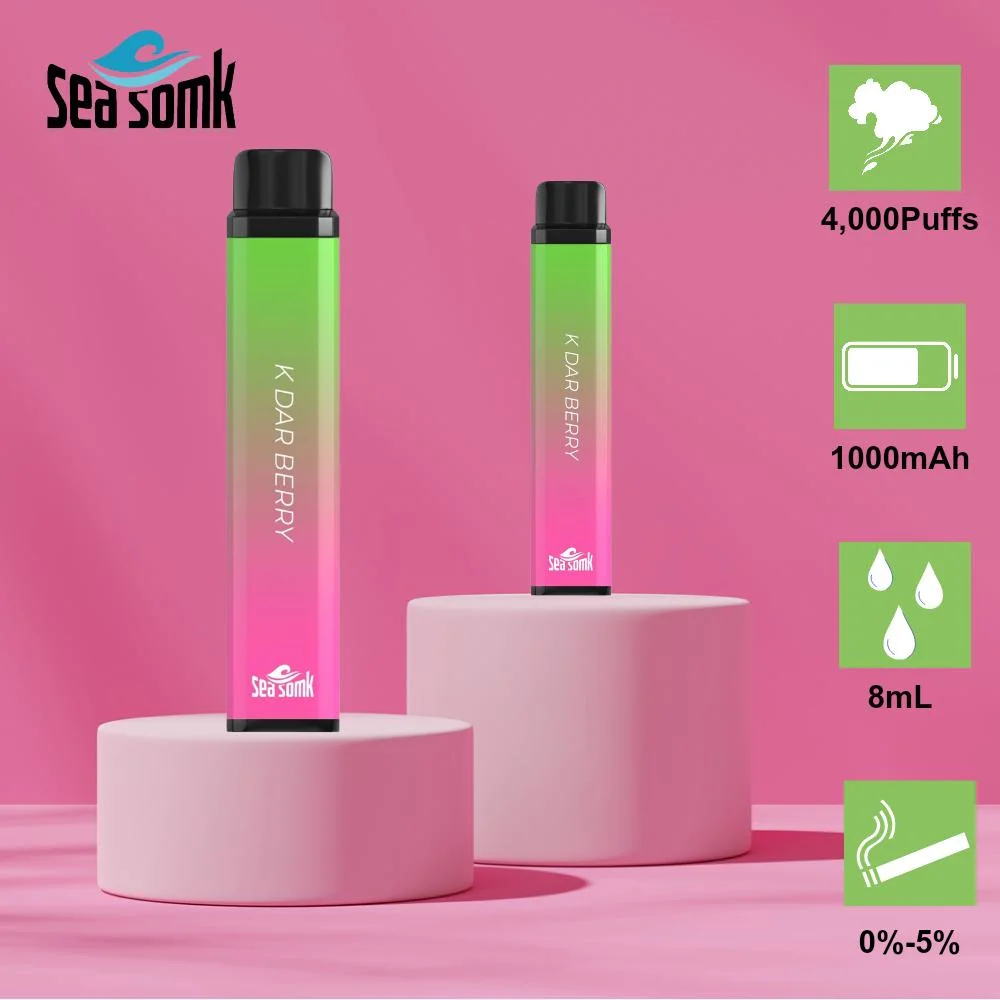 Seasomk Best Flavors Vape 4000 Puffs Disposable Vape Fast Delivery Vaporizers Wholesale