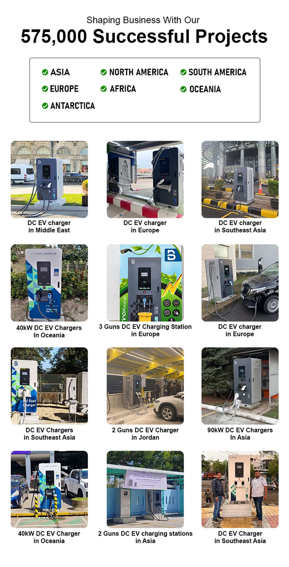 Beny Commercial Use Smart APP Air Cooled Charging Station 60kw 80kw 42.5kwh Battery Integrated DC EV Charger