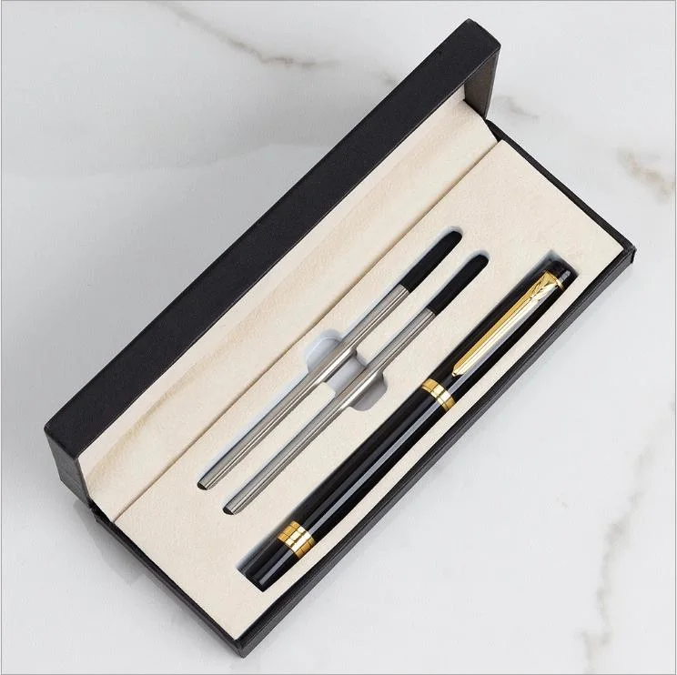 Custom Logo Promotional Stationery Gift Set Metal Ballpoint Gel Pen with Box