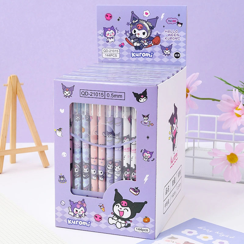 Cartoon Pattern School Student Write Blue and Black Ink Erasable Gel Ballpoint Neutral Pen