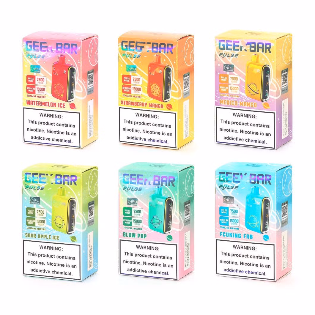 Wholesale Pen Geek Disposable Vape Bar Pulse 15000 Puffs E Cigarette
