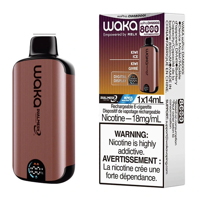 Popular Vape Shop Kz Waka Sopro Dm8000I Disposable Vape E Cig with Personalized Vape Branding Logo Form China Vaping Device Pod