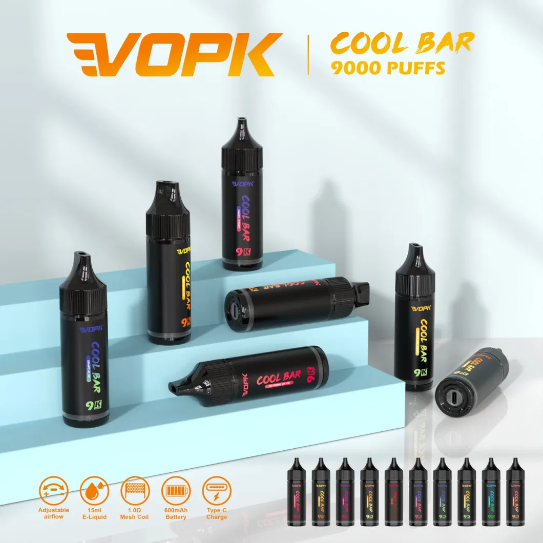 Vopk Cool Bar 9000 Puff Zbood Richer Taste Einweg Cap Legend Dragon 40K VI10000 XXL Device Disposable Vape