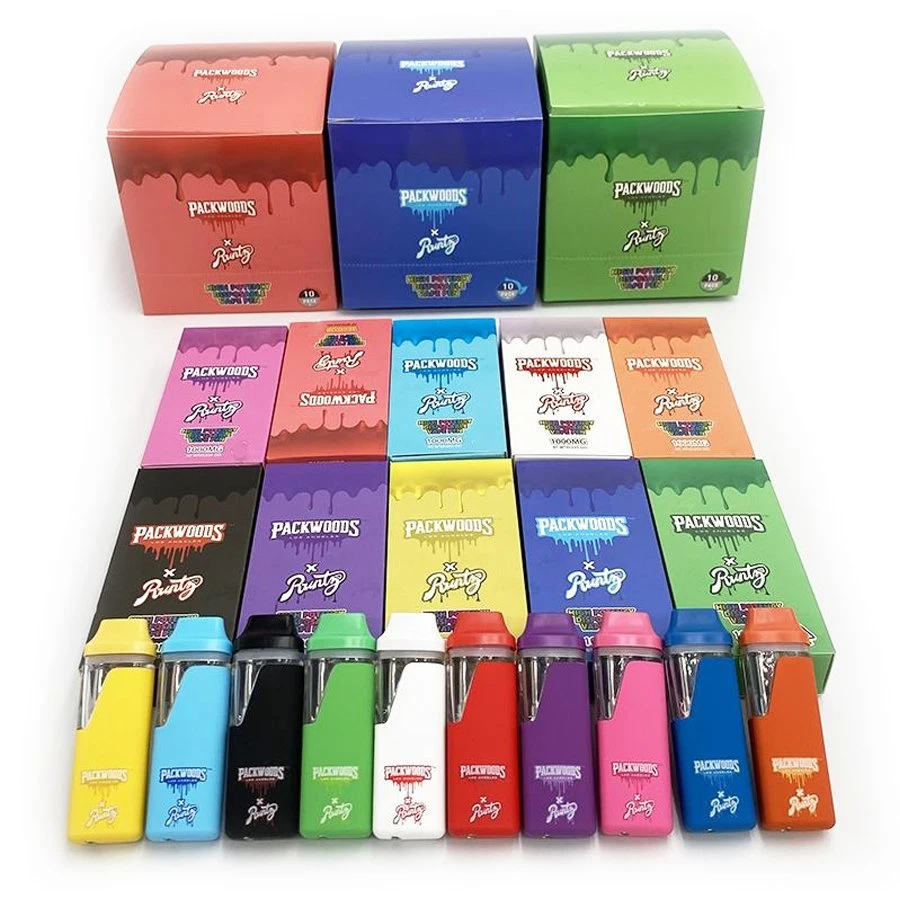 Wholesale Packwoods X Runtz Customize Vape Pen Cartridge Disposable Empty Cart