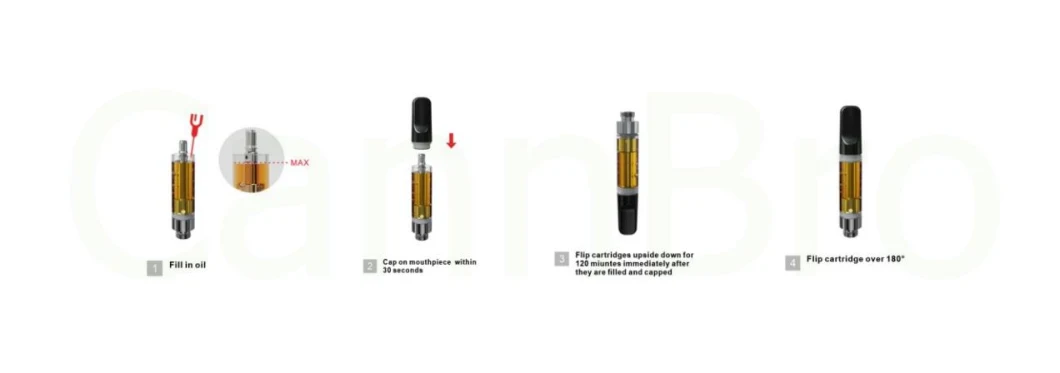 Custom Brand OEM Empty 1ml Vape Pen Cartridge