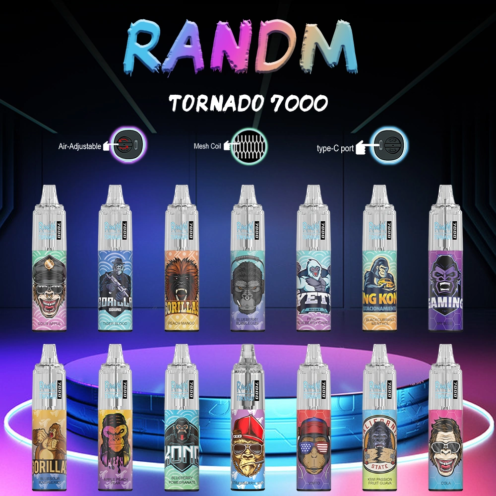 New Arrival Vaper Randm Tornad0 7000 Hot Selling E Cigarette China Wholesale I Vape 8000 Best 5000 Puff Fume Extra Disposable Vaporizer Waka Bang Vape Po