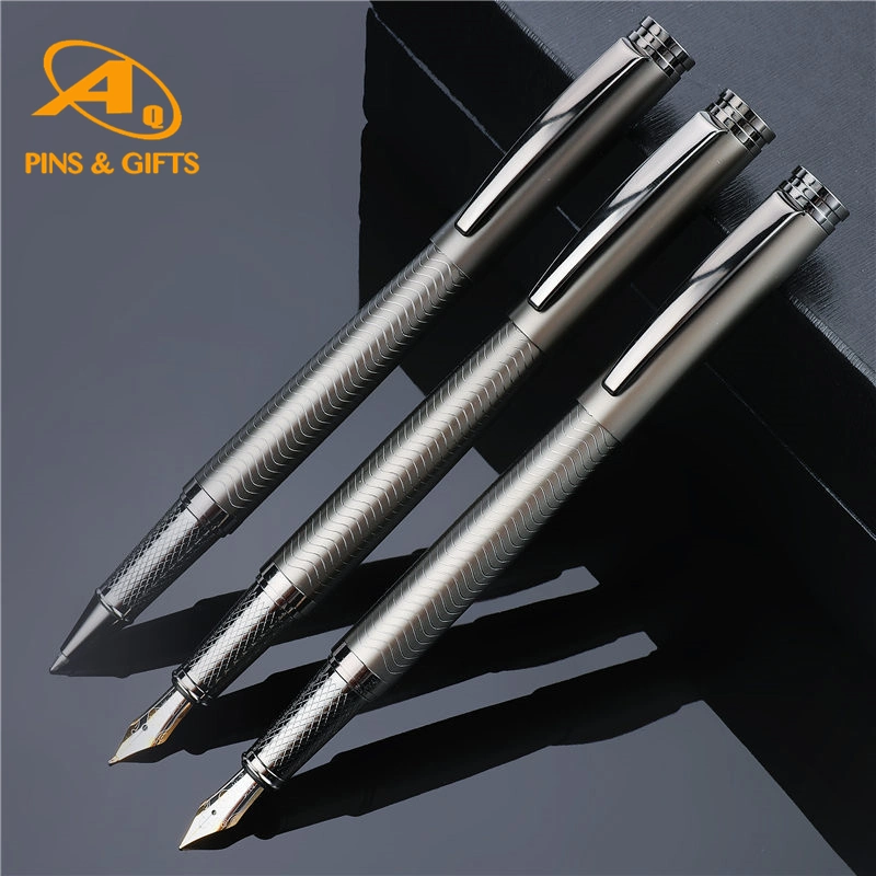 Wholesale Office Sationery Supply 3D Personalized Metal Logo Custom Plastic Wooden Company Promotional Gift Gel Fountain Marker Luxury Fancy Ballpoint Ball Pens