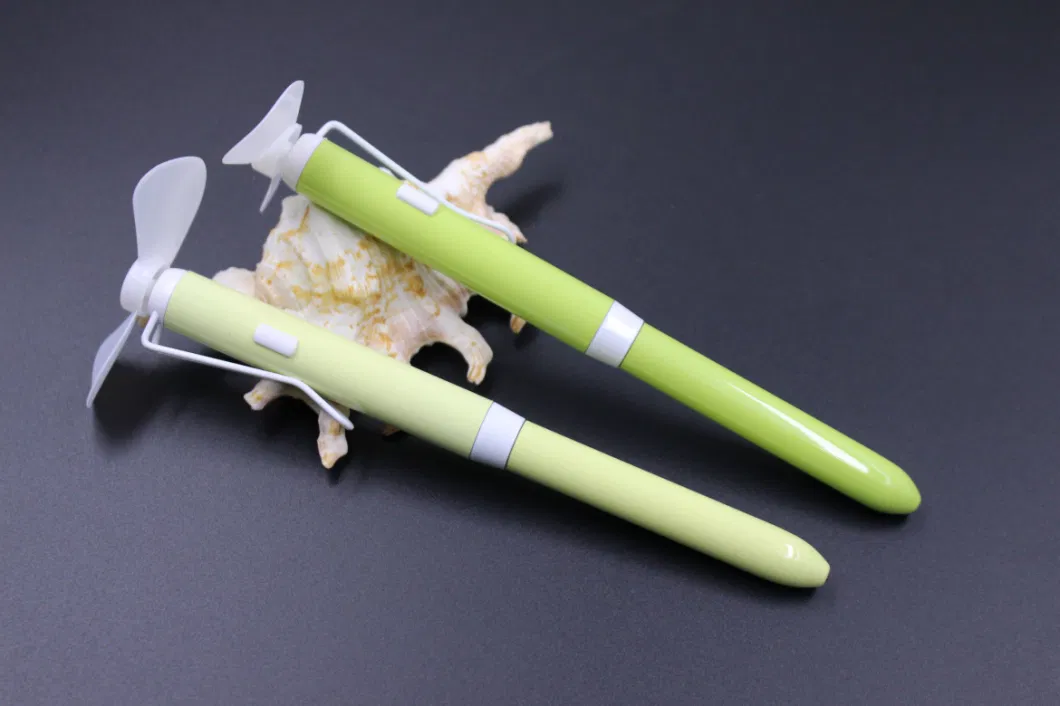 Newest Mini Fan with Metal Ballpoint Pen Multi-Function Electronic Pen Fashion Fan Pen Ball Pens