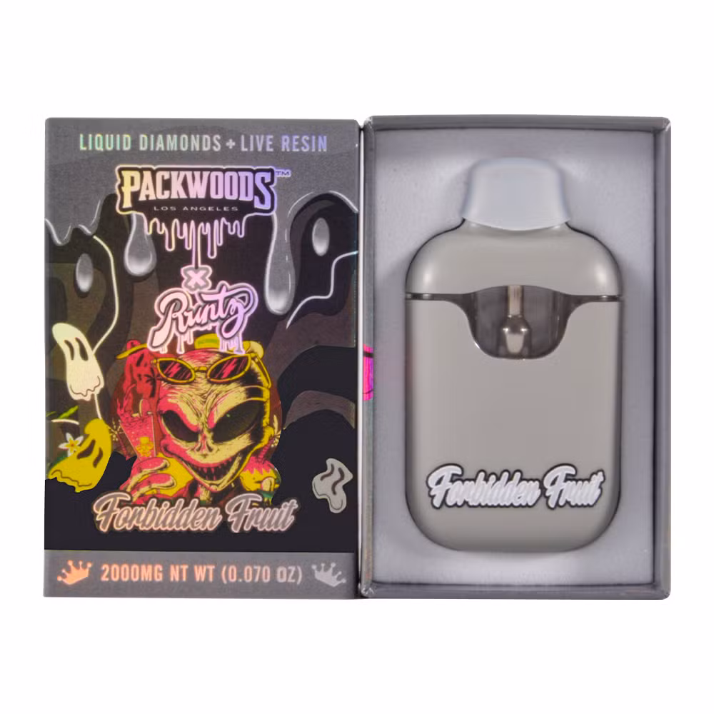 USA Stock Packwoods Runtz Live Resin+Liquid Diamonds Empty 2g Disposable Vape Carts
