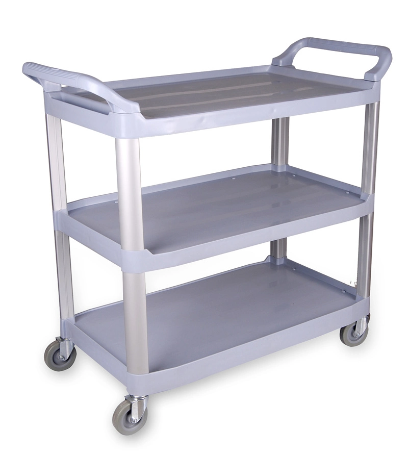 H0403 Hotel Restaurant Tavern Plate Collect Cleaning Trolley Plastic Kitchenware Food Collecting Cart