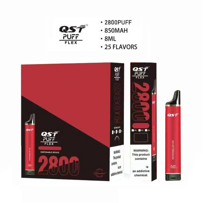 Wholesale Factory Custom Qst Puff Flex 2800 Disposable E-Cigarettes Puffs Wape Vaporizer Hookah Vaper Vaping Randm Electronic Pods Free I Vape Pen Price Vapme