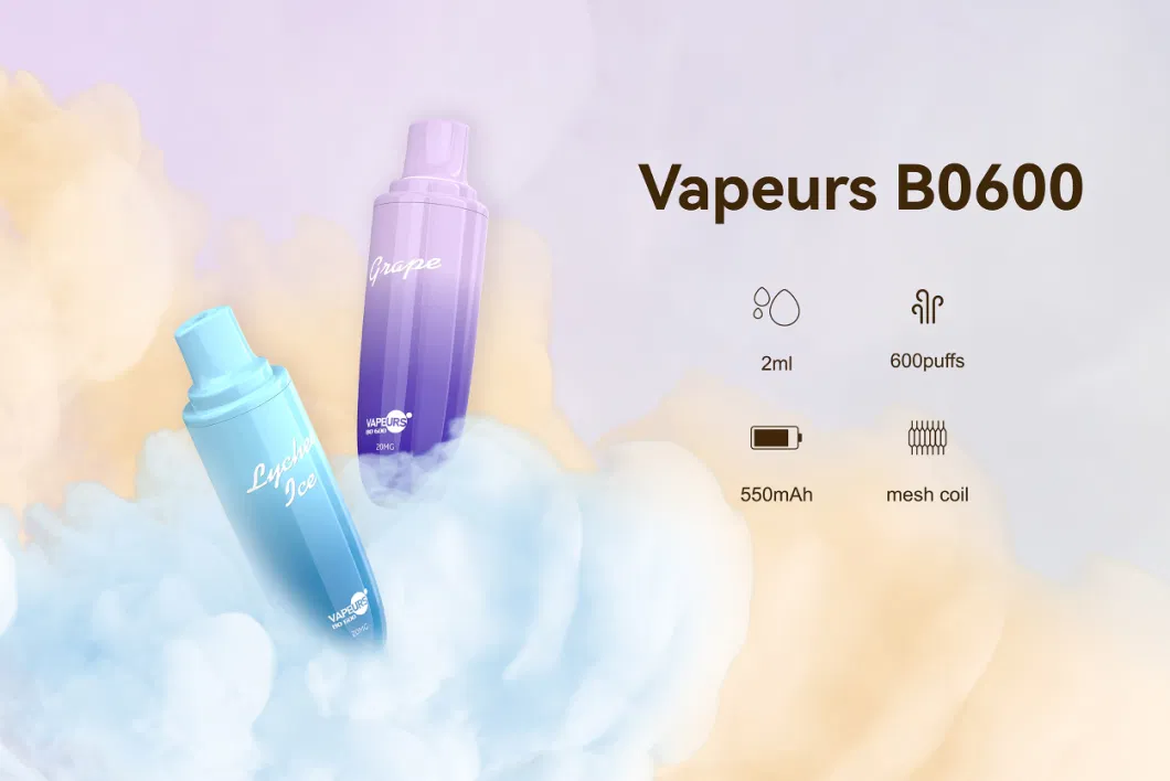 Fast Shipping in Stock UK Disposable Vape Elf 600 Puff 2% Wholesale Puff Bar with Tpd CE RoHS