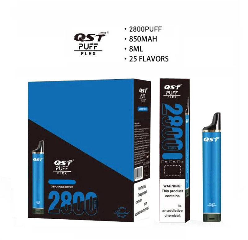 Wholesale Factory Custom Qst Puff Flex 2800 Disposable E-Cigarettes Puffs Wape Vaporizer Hookah Vaper Vaping Randm Electronic Pods Free I Vape Pen Price Vapme